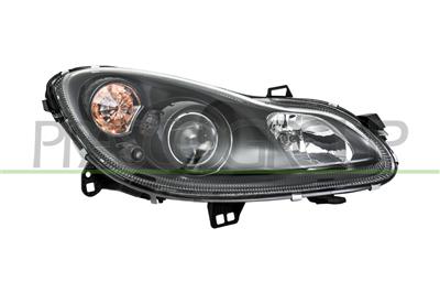 PROIETTORE DESTRO H7+H7-ELETTRICO-CON MOTORE-NERO