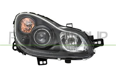 OPTICA DERECHA H7+H7-ELECTRICA-CON MOTOR-NEGRA