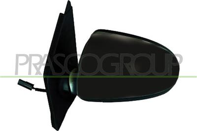 DOOR MIRROR LEFT-ELECTRIC-HEATED-BLACK