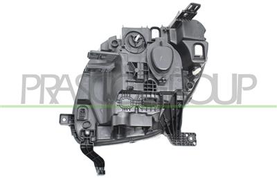 HEADLAMP RIGHT H4 ELECTRIC-WITH DAY RUNNING LIGHT-LED-BLACK MOD. BASE-LINE