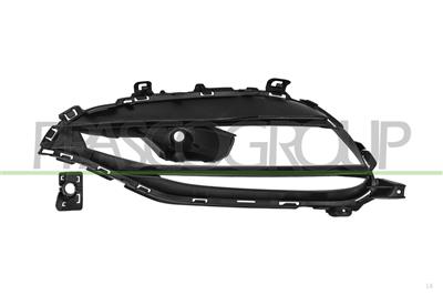 FRONT BUMPER GRILL RIGHT-BLACK-GLOSSY-WITH PDC HOLE+SENSOR HOLDER