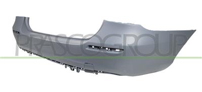 REAR BUMPER-PRIMED-WITH TOW HOOK COVER-WITH CUTTING MARKS FOR PDC AND PARK ASSIST MOD. 4 DOOR