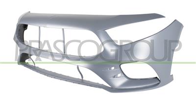 FRONT BUMPER-PRIMED-WITH TOW HOOK COVER-WITH CUTTING MARKS FOR PDC-WITH HOLE FOR CAMERA MOD. A35 AMG