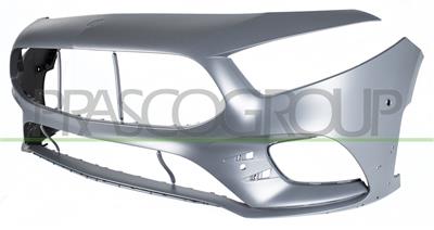 FRONT BUMPER-PRIMED-WITH TOW HOOK COVER-WITH PDC+PARK ASSIST+SENSOR HOLDERS-WITH HOLE FOR CAMERA MOD. A35 AMG