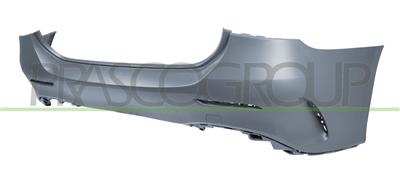 REAR BUMPER-PRIMED-WITH TOW HOOK COVER-WITH CUTTING MARKS FOR PDC AND PARK ASSIST MOD. A 35 AMG
