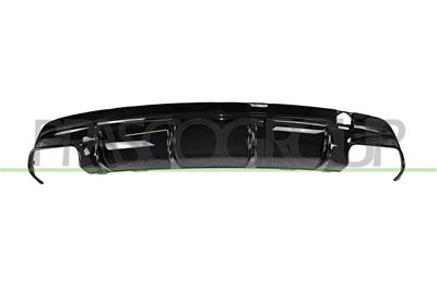REAR BUMPER SPOILER-BLACK-GLOSSY MOD. CLA45 AMG