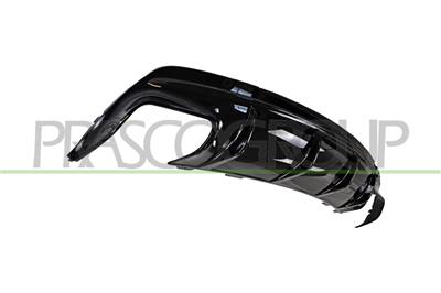 REAR BUMPER SPOILER-BLACK-GLOSSY MOD. CLA45 AMG