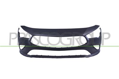 FRONT BUMPER-PRIMED-WITH TOW HOOK COVER-WITH CUTTING MARKS FOR PDC AND PARK ASSIST