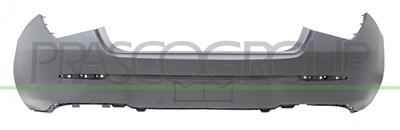 REAR BUMPER-PRIMED-WITH SENSOR CUTTING MARKS