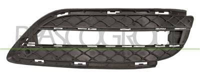 BUMPER GRILLE RIGHT-BLACK-WITH RECTANGULAR DAY RUN LIGHT HOLE