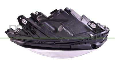 PROIETTORE DESTRO H7+H7-ELETTRICO-CON MOTORE-CON LUCE DIURNA-NERO-LED