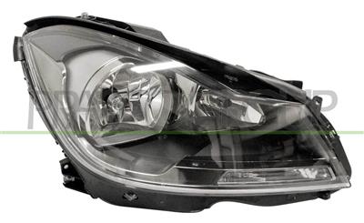 SCHEINWERFER RECHTS-H7+H7-MIT LWR-MIT MOTOR-SCHWARZ