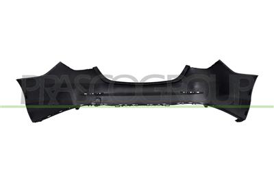 REAR BUMPER-PRIMED-WITH TOW HOOK COVER-WITH CUTTING MARKS FOR SENSORS MOD. 4 DOOR