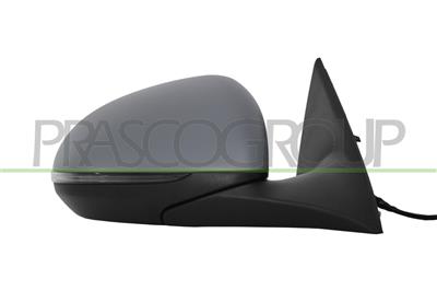 DOOR MIRROR RIGHT-ELECTRIC-PRIMED-HEATED-FOLDABLE-WITH LAMP-WITH MEMORY-WITH AMBIENT LIGHT-WITH BLIS-ASPHERICAL-16 PINS