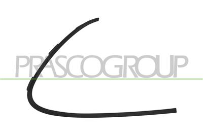 MOLDURA DERECHA PARACHOQUES DELANTERO-NEGRA-GRANULADA