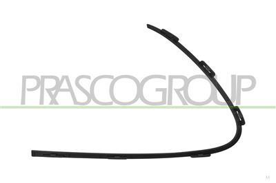 MOLDURA DERECHA PARACHOQUES DELANTERO-NEGRA-GRANULADA