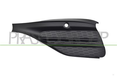 FRONT BUMPER GRILLE LEFT-BLACK-TEXTURED FINISH