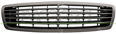 RADIATOR GRILLE-COMPLETE-CHROME-INNER-BLACK