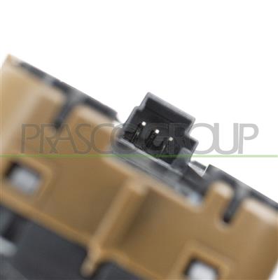 FRONT DOOR LEFT WINDOW REGULATOR PUSH-BUTTON PANEL-BROWN-4 SWITCHES-3 PINS