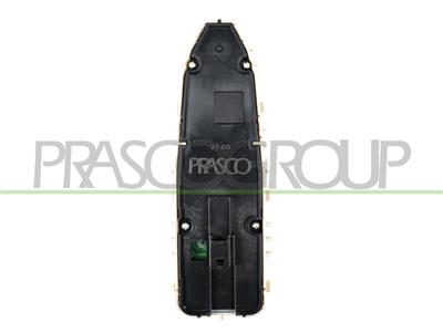 FRONT DOOR LEFT WINDOW REGULATOR PUSH-BUTTON PANEL-BEIGE-4 SWITCHES-3 PINS
