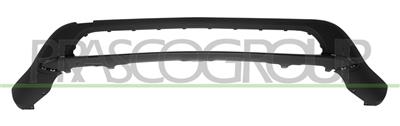 FRONT BUMPER SPOILER-CENTRE-GRAY PAINTED WITHOUT FOG LAMP HOLES
