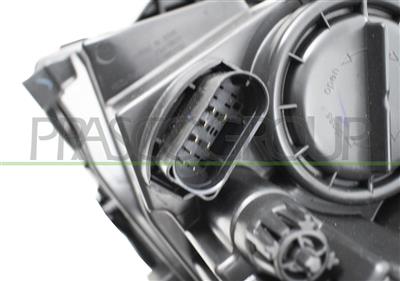 OPTICA DERECHA H7+H15 ELECTRICA-CON MOTOR-NEGRA