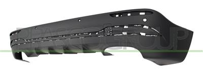 SPOILER STOSSTANGE HINTEN-SCHWARZ-GENARBT-MIT LOECHERN FUER PDC+SENSORHALTERN