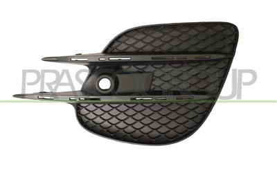 BUMPER GRILLE LEFT-BLACK-WITH MOLDING HOLES-WITH PDC+SENSOR HOLDER MOD. AMG