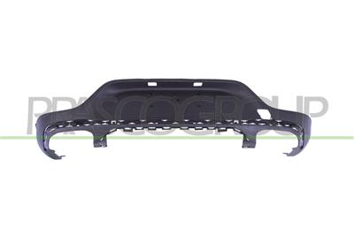 REAR BUMPER SPOILER-BLACK-TEXTURED FINISH-WITH SENSOR CUTTING MARKS FOR PDC