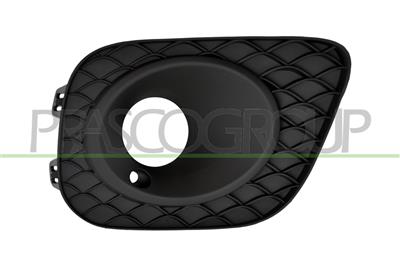FRONT BUMPER GRILLE RIGHT-BLACK-TEXTURED FINISH-WITH FOG LAMP HOLE