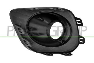 FRONT BUMPER GRILLE RIGHT-BLACK-TEXTURED FINISH-WITH FOG LAMP HOLE