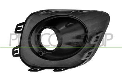 FRONT BUMPER GRILLE LEFT-BLACK-TEXTURED FINISH-WITH FOG LAMP HOLE