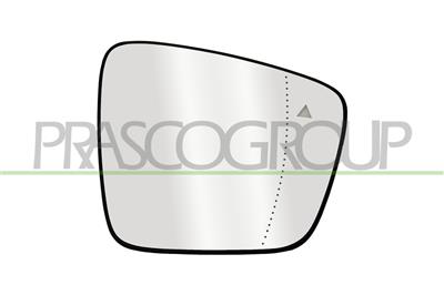 VERRE DE RETROVISEUR DROIT-CHAUFFANT-ASPHERIQUE-AVEC BLIS