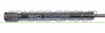BONNET GAS SPRING RIGHT/LEFT-850 N-L 234 mm-S 52 mm-Ø 18 mm-Ø 8 mm