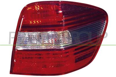 RUECKLEUCHTE LINKS-OHNE FASSUNG-ROT-WEISS-SCHWARZE BASIS MOD. SPORT