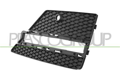 BUMPER GRILLE RIGHT-BLACK-WITH DAY RUN LIGHT LED HOLE-WITH PDC HOLE+SENSOR HOLDER MOD. AMG