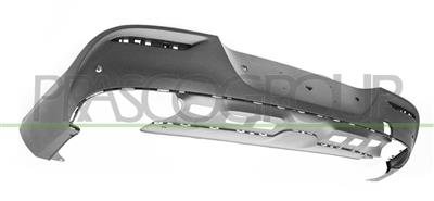 REAR BUMPER-LOWER-BLACK-TEXTURED FINISH-WITH PDC+SENSOR HOLDERS MOD. AMG