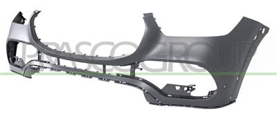 FRONT BUMPER-PRIMED-WITH TOW HOOK COVER-WITH HOLES FOR PARK ASSIST