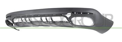 REAR BUMPER SPOILER-BLACK-TEXTURED FINISH-WITH SENSOR CUTTING MARKS FOR PDC