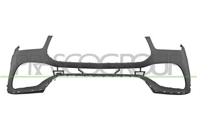 FRONT BUMPER-PRIMED-WITH TOW HOOK COVER-WITH CUTTING MARKS FOR PDC