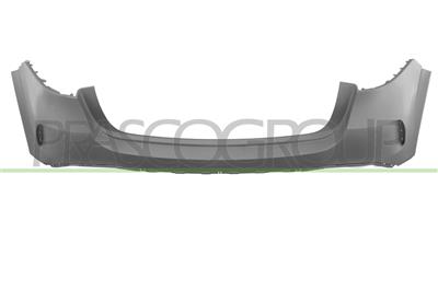 REAR BUMPER-PRIMED-WITH SENSOR CUTTING MARKS