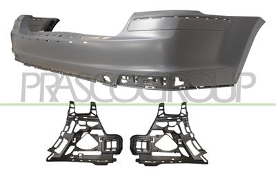 REAR BUMPER-PRIMED-WITH SENSOR CUTTING MARKS