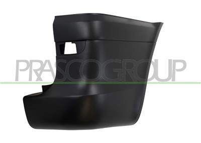 REAR BUMPER END CUP RIGHT-PRIMED-WITH REFLECTOR HOLE