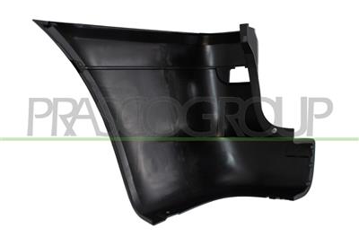 REAR BUMPER END CUP RIGHT-PRIMED-WITH REFLECTOR HOLE