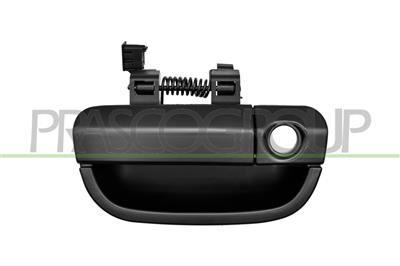 BACK DOOR HANDLE-OUTER-BLACK-WITH KEY HOLE