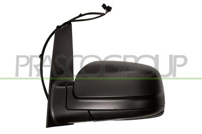 DOOR MIRROR LEFT-ELECTRIC-BLACK-HEATED-FOLDABLE-ASPHERICAL-CHROME