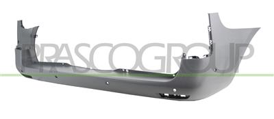 PARAURTI POSTERIORE-GRIGIO-GOFFRATO-CON FORI PDC E PARK ASSIST+SUPPORTI MOD. PASSO CORTO