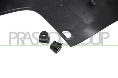 PARAURTI POSTERIORE-GRIGIO-GOFFRATO-CON FORI PDC E PARK ASSIST+SUPPORTI MOD. PASSO CORTO