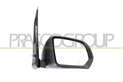 DOOR MIRROR RIGHT-MANUAL BLACK-ASPHERICAL-CHROME
