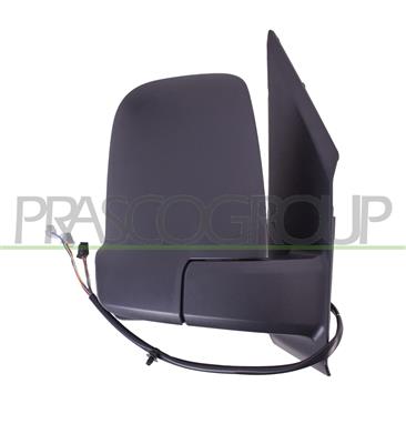 DOOR MIRROR RIGHT-ELECTRIC-PRIMED-HEATED-FOLDABLE-WITH LAMP-WITH AMBIENT LIGHT-ASPHERICAL-10 PINS+6 PINS